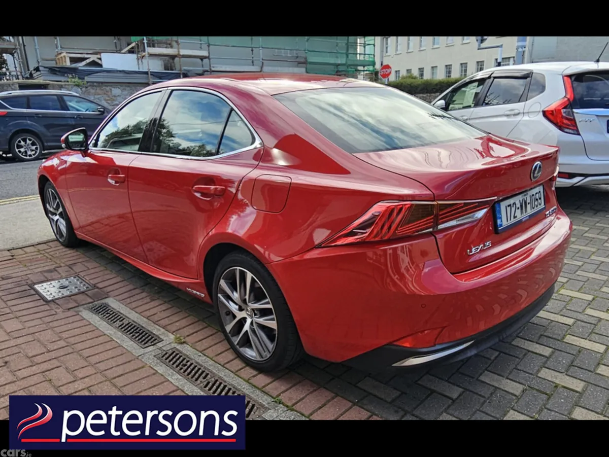 Lexus IS Saloon, Petrol Hybrid, 2017, Red