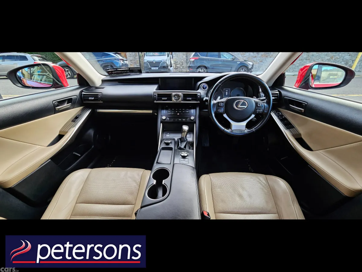 Lexus IS Saloon, Petrol Hybrid, 2017, Red