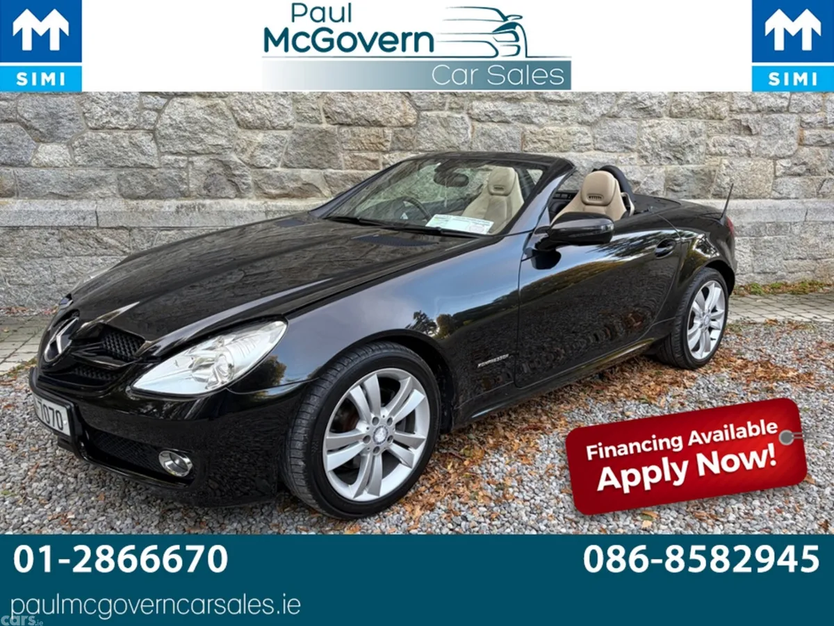 Mercedes-Benz SLK Convertible, Petrol, 2010, Black