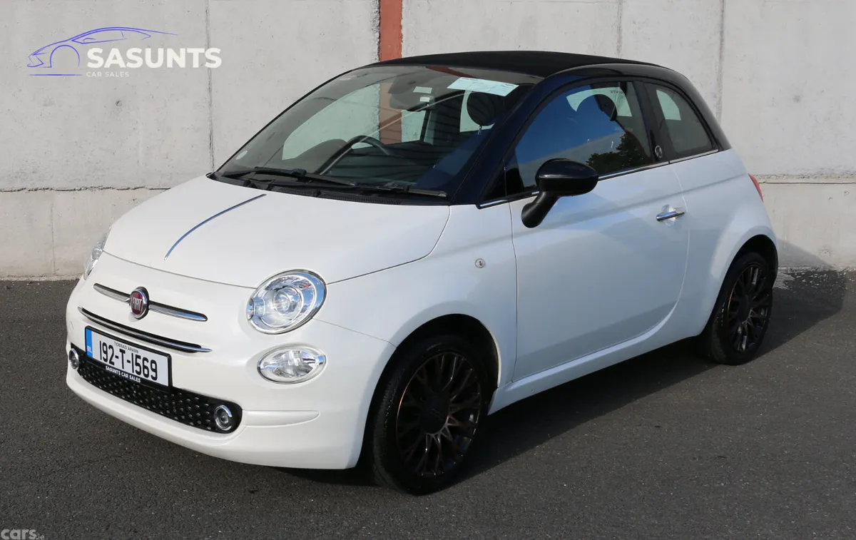 Fiat 500C Hatchback, Petrol, 2019, White