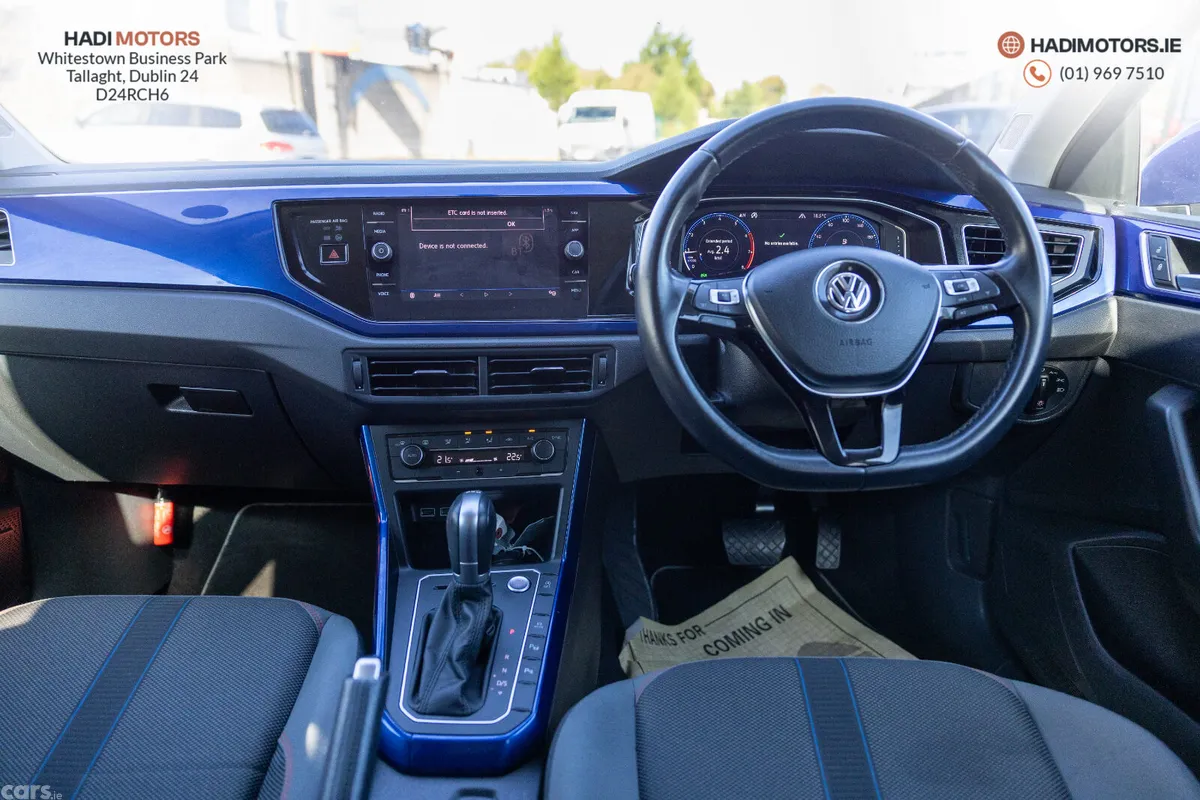 Volkswagen Polo Hatchback, Petrol, 2019, Blue