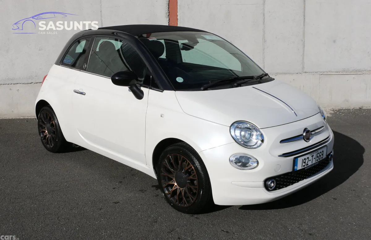 Fiat 500C Hatchback, Petrol, 2019, White