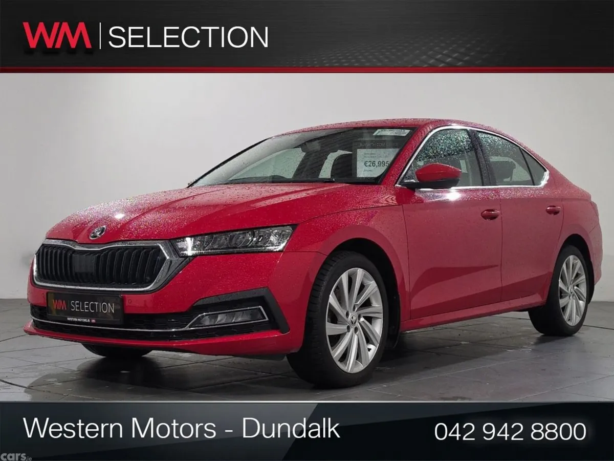 Skoda Octavia Saloon, Petrol, 2023, Red