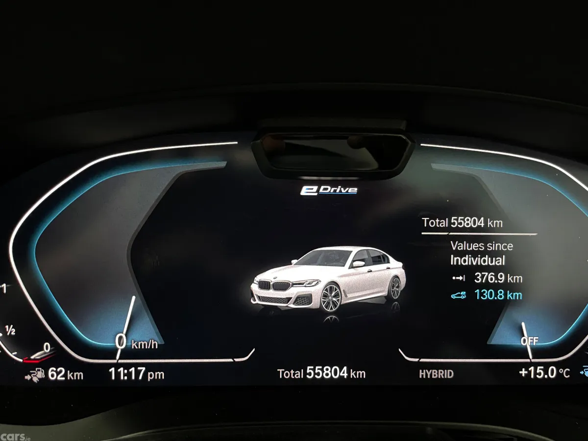 BMW 5-Series Saloon, Petrol Plug-in Hybrid, 2021, White