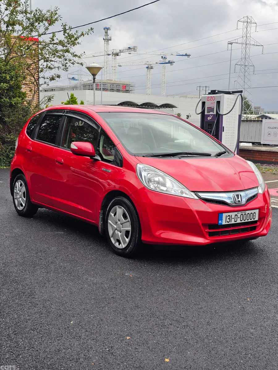 Honda Fit Hatchback, Petrol Hybrid, 2013, Red