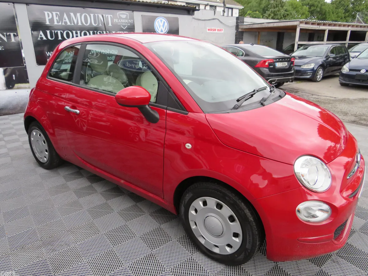Fiat 500 Hatchback, Petrol, 2018, Red