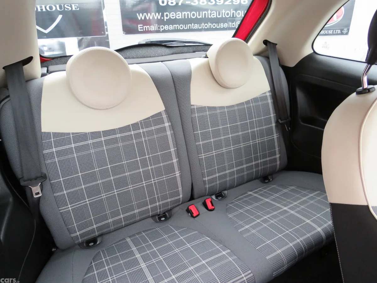 Fiat 500 Hatchback, Petrol, 2018, Red