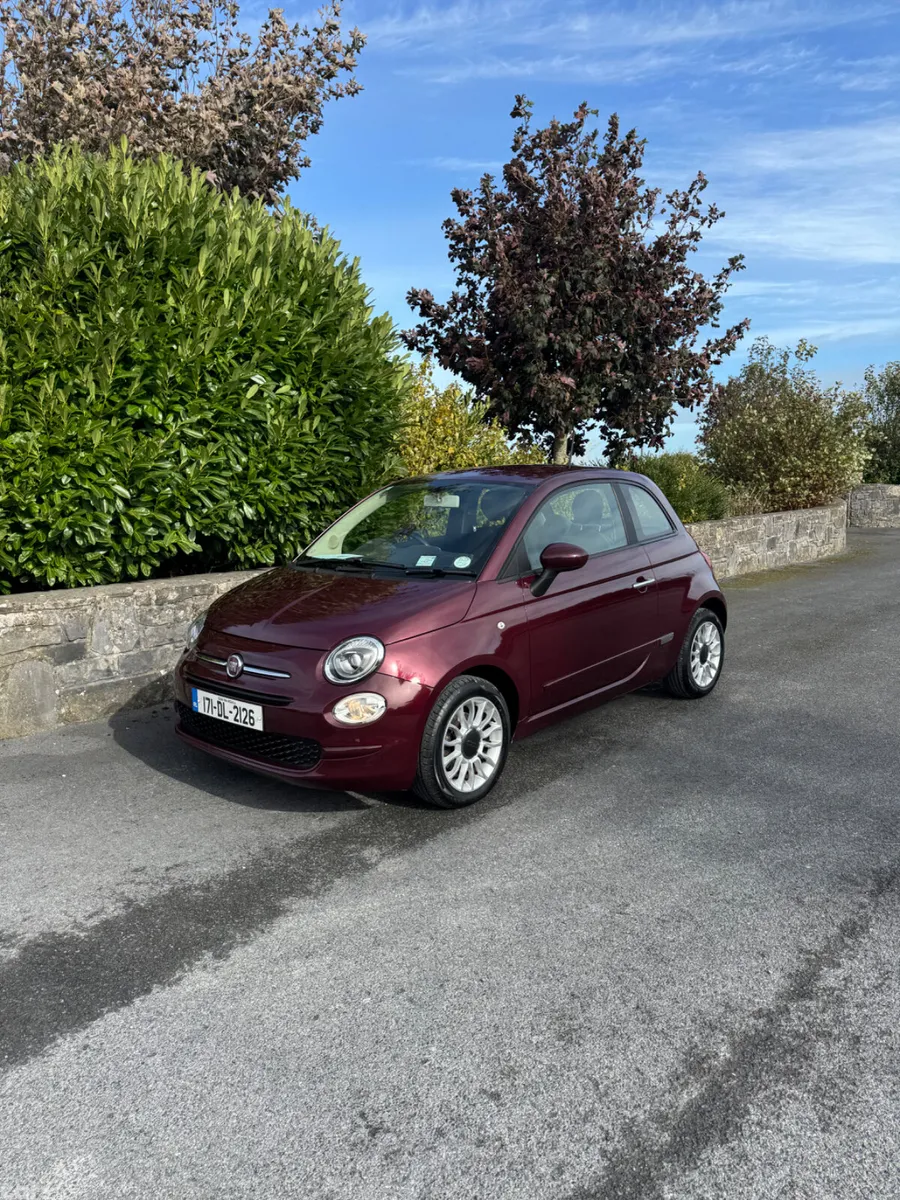 Fiat 500 Hatchback, Petrol, 2017, Red