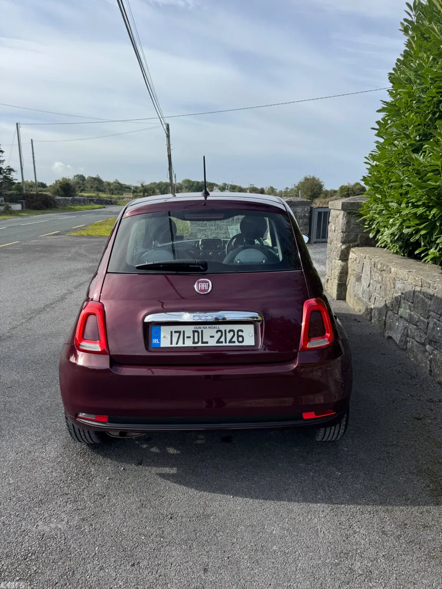 Fiat 500 Hatchback, Petrol, 2017, Red