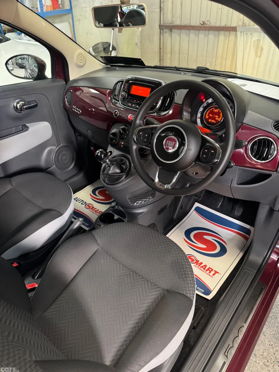 Fiat 500 Hatchback, Petrol, 2017, Red