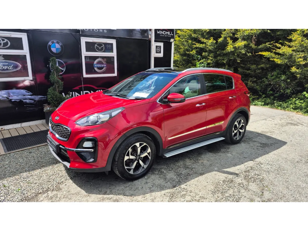 Kia Sportage SUV, Diesel Hybrid, 2020, Red