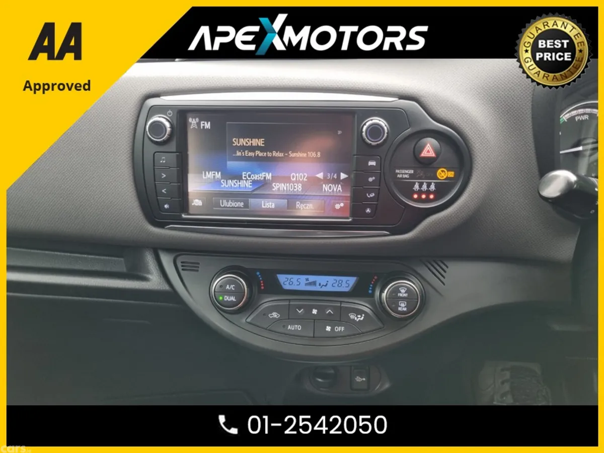 Toyota Yaris Hatchback, Petrol Hybrid, 2016, Red