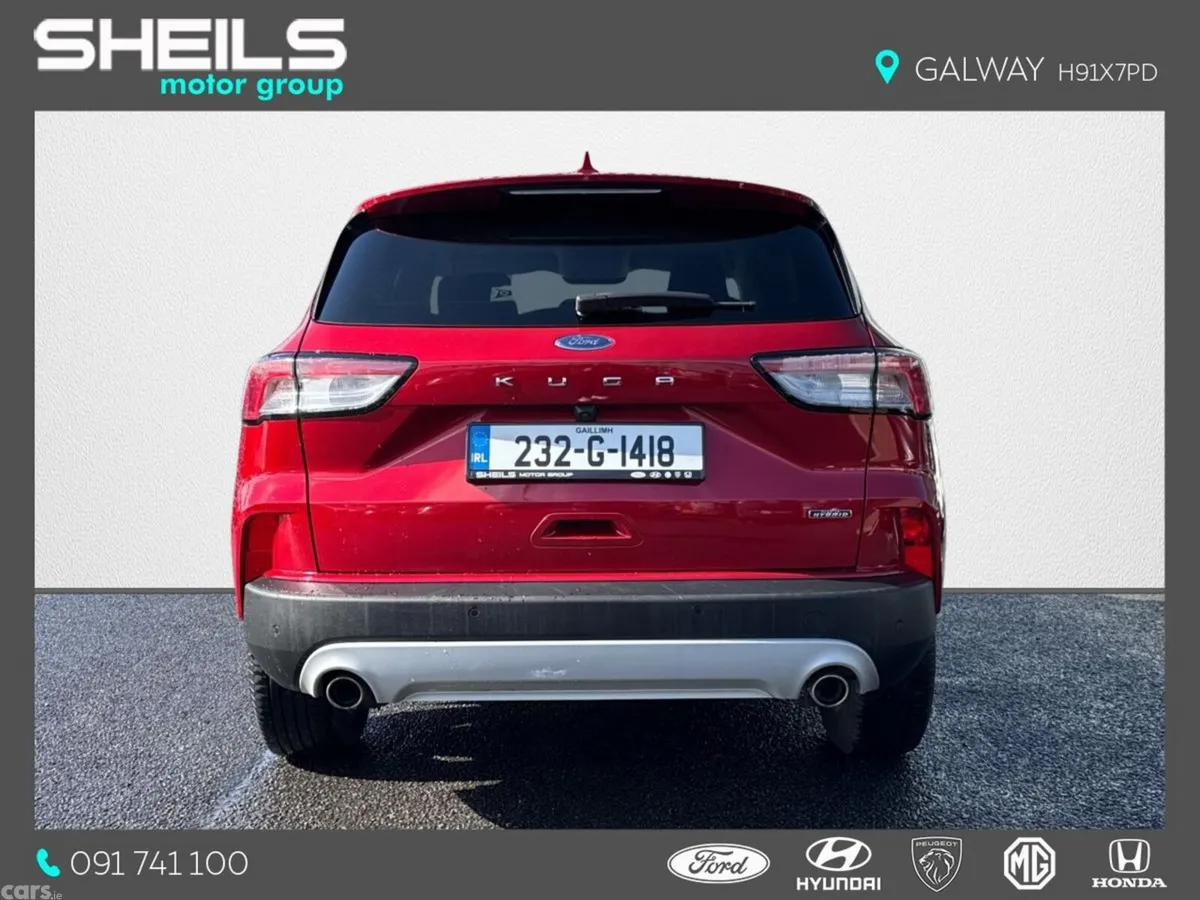 Ford Kuga SUV, Petrol Plug-in Hybrid, 2023, Red