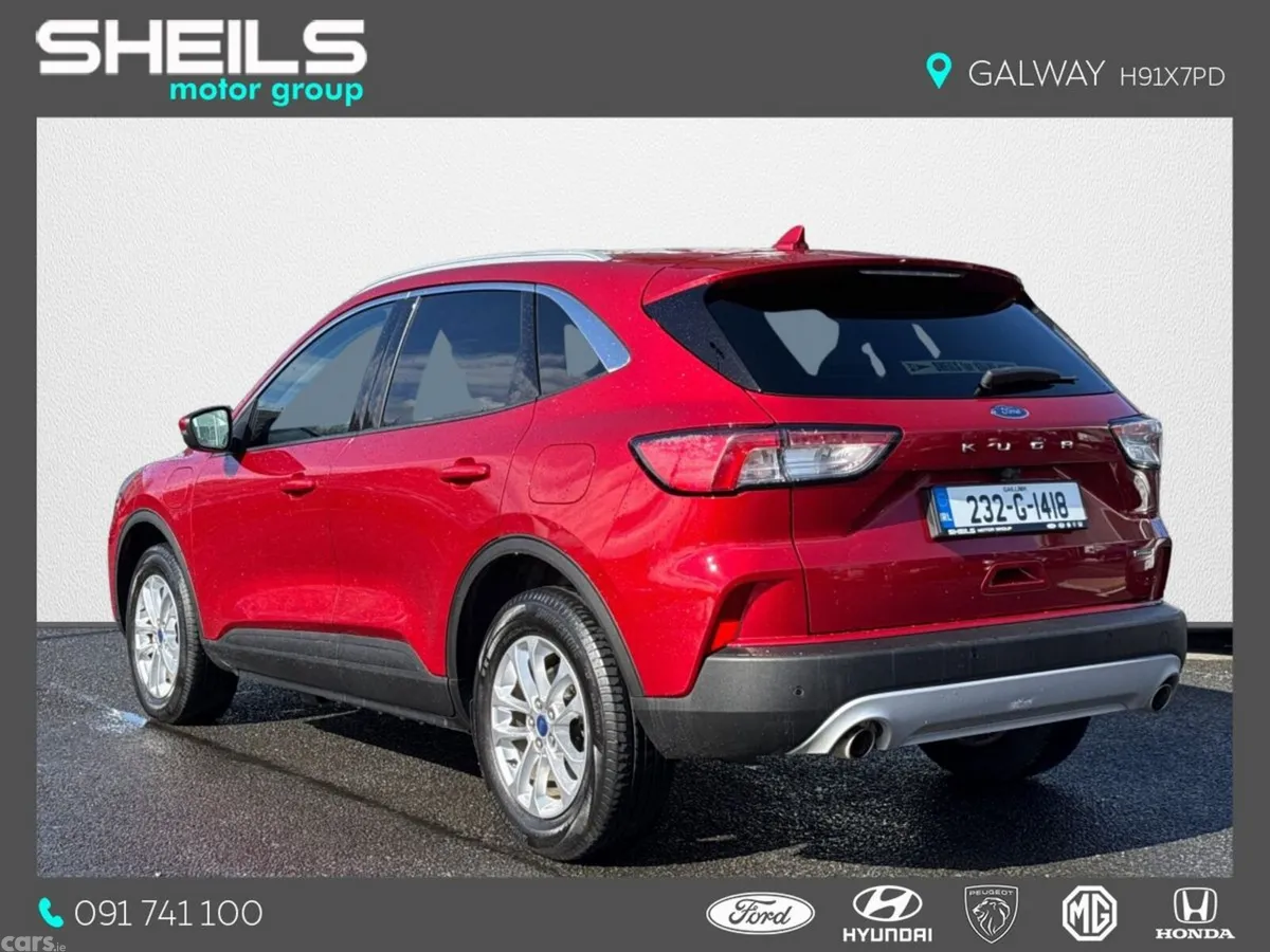 Ford Kuga SUV, Petrol Plug-in Hybrid, 2023, Red
