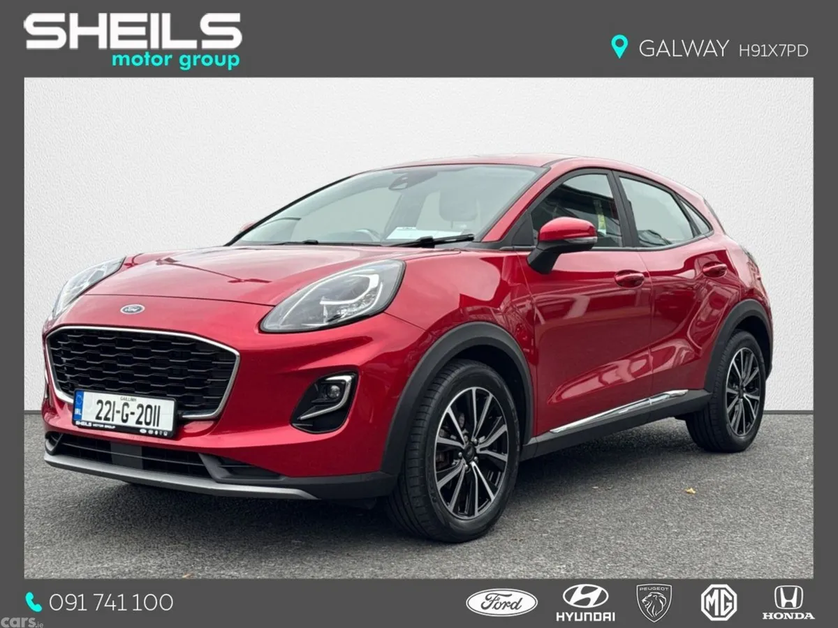Ford Puma MPV, Petrol Hybrid, 2022, Red