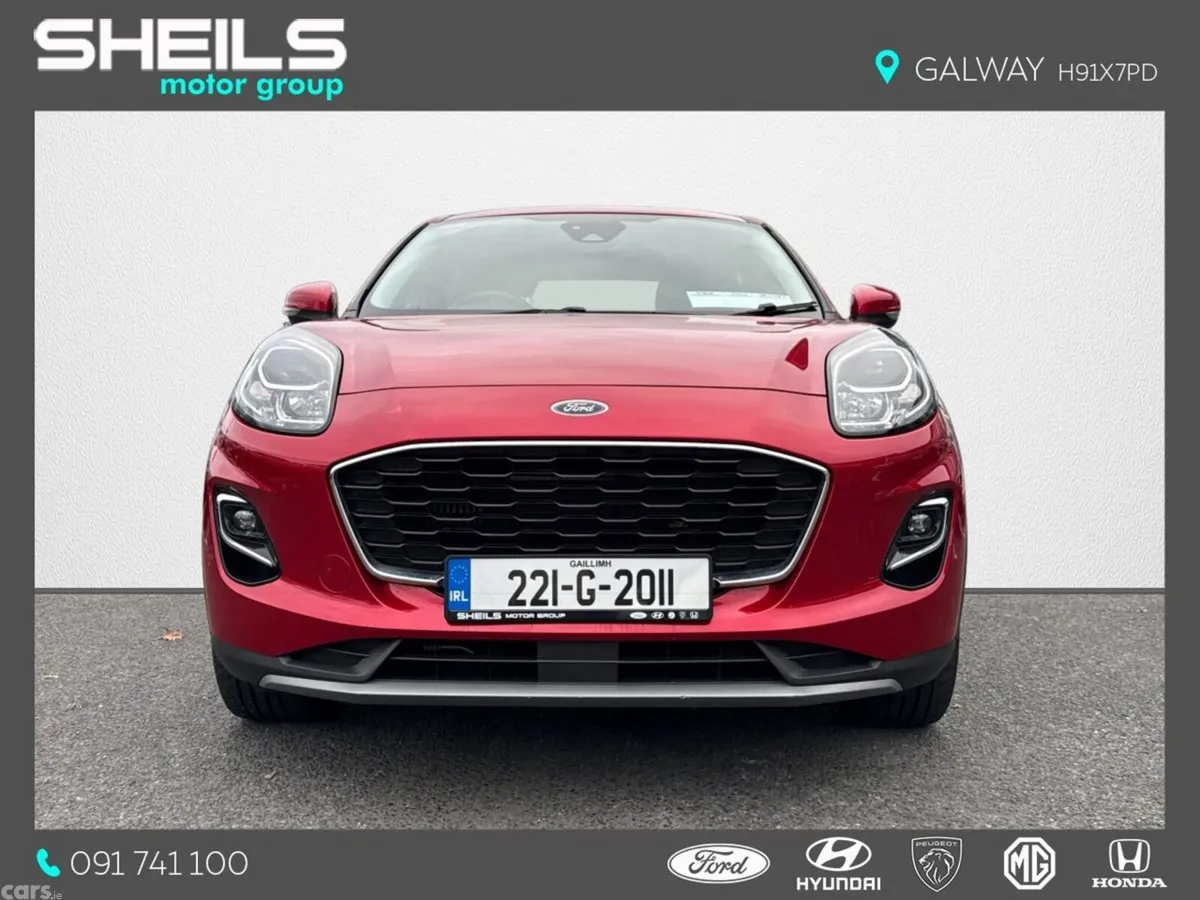 Ford Puma MPV, Petrol Hybrid, 2022, Red