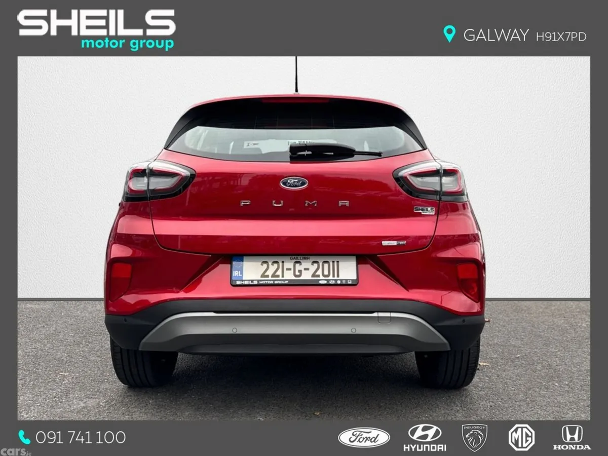 Ford Puma MPV, Petrol Hybrid, 2022, Red