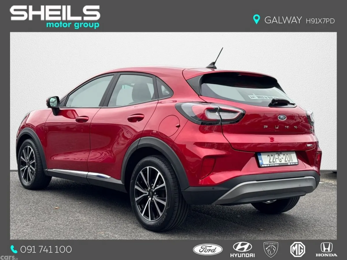 Ford Puma MPV, Petrol Hybrid, 2022, Red