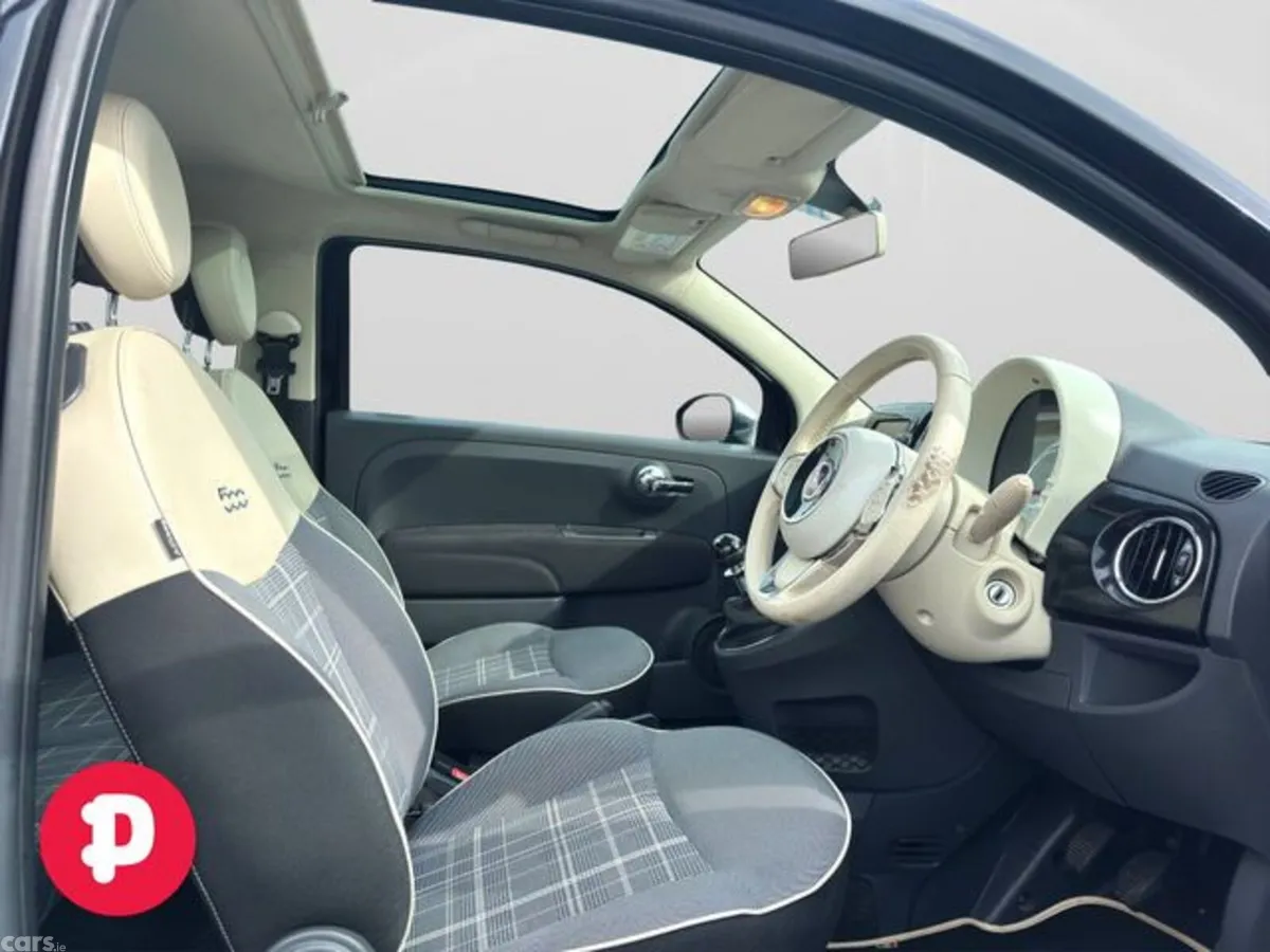 Fiat 500 Hatchback, Petrol, 2017, Black