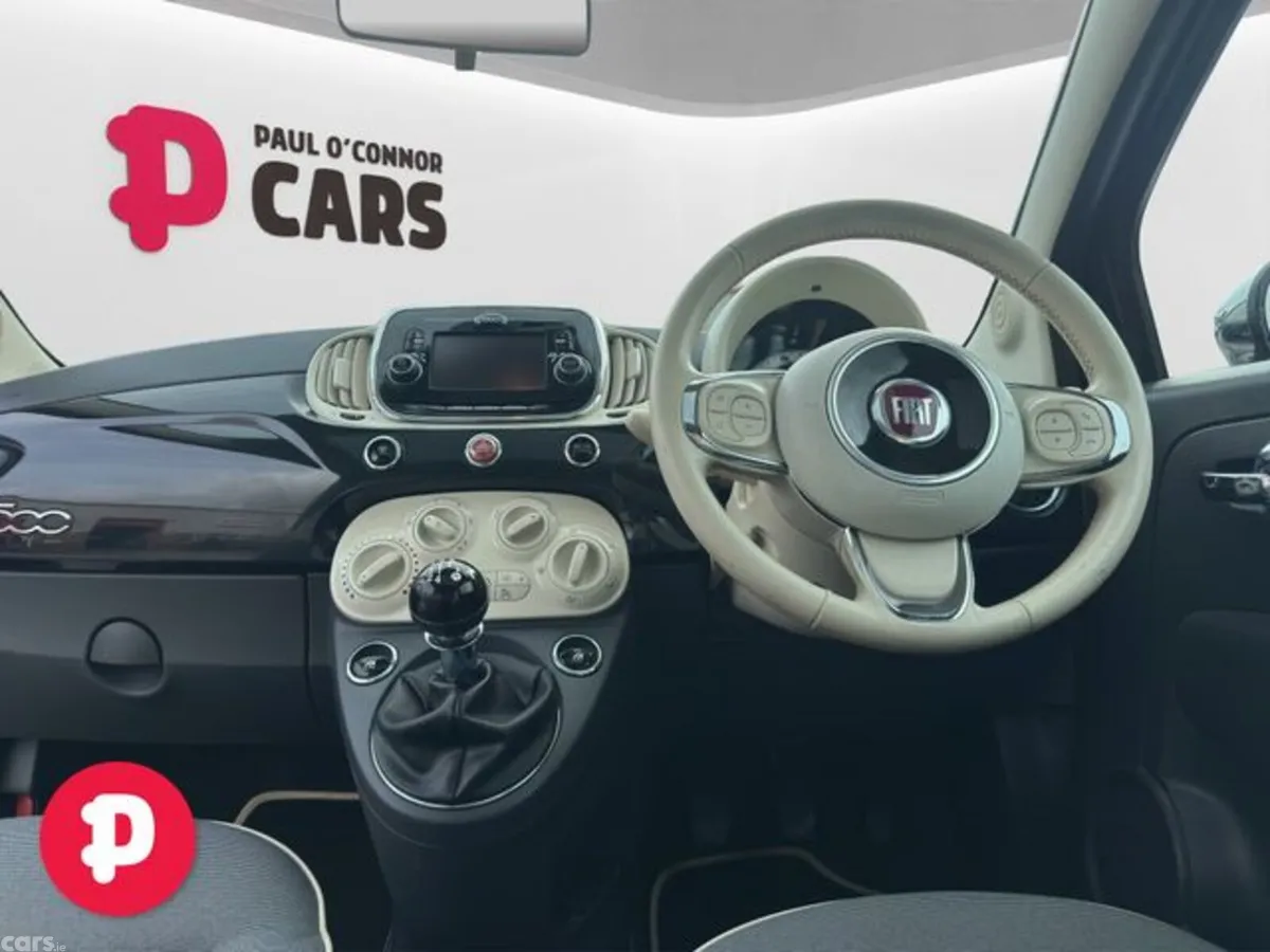 Fiat 500 Hatchback, Petrol, 2017, Black