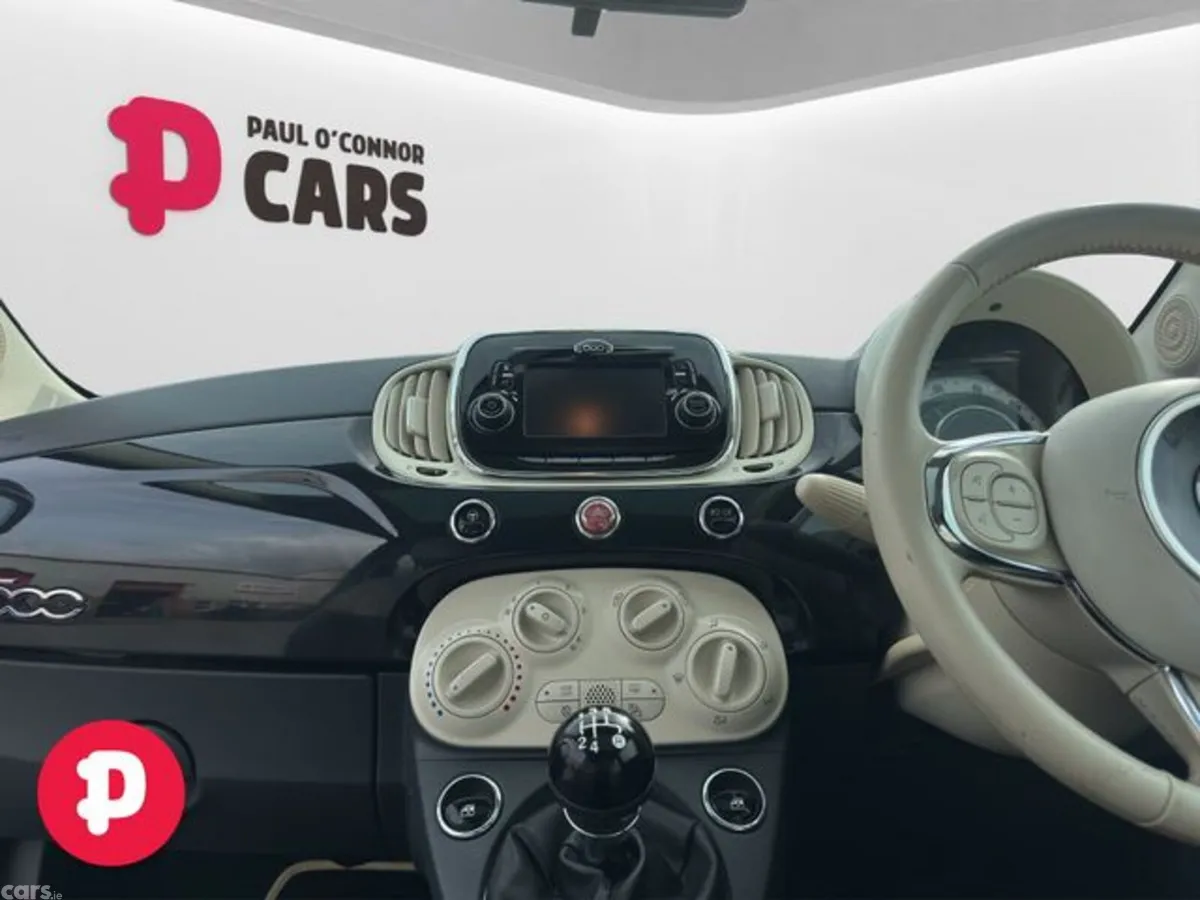 Fiat 500 Hatchback, Petrol, 2017, Black
