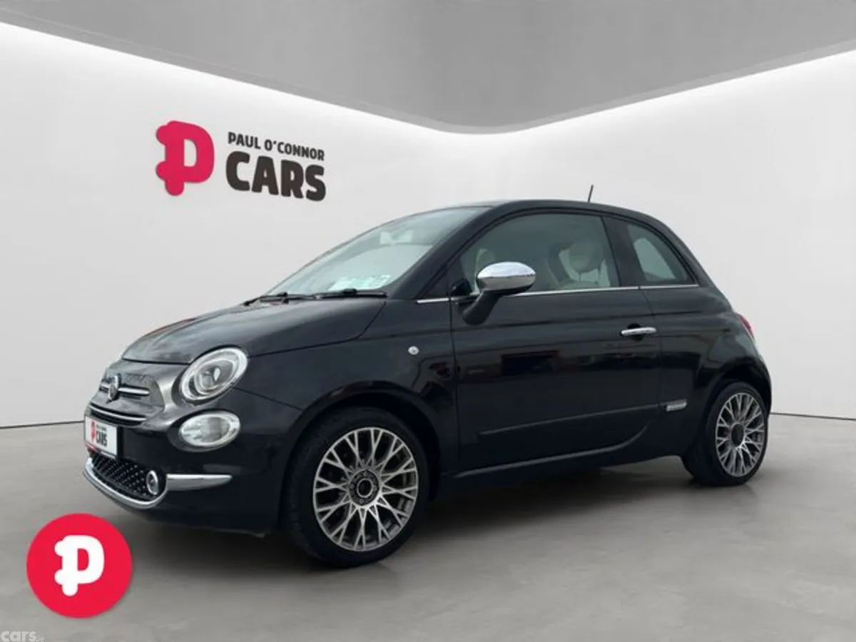 Fiat 500 Hatchback, Petrol, 2017, Black