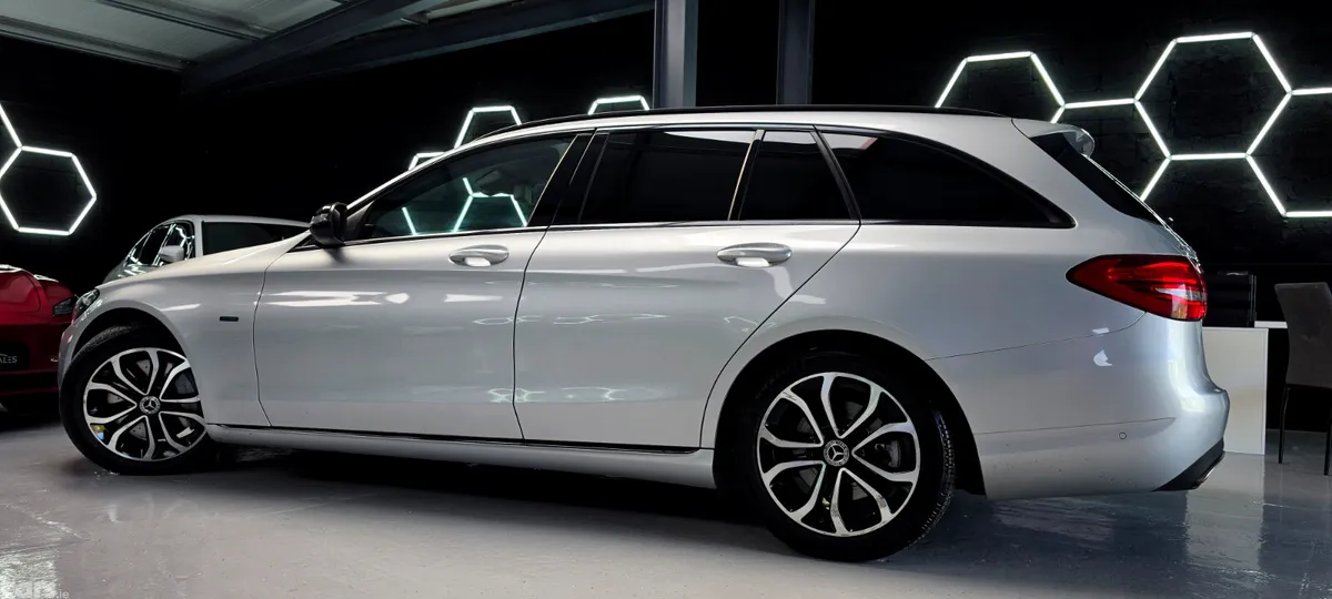 Mercedes-Benz C-Class Estate, Petrol Plug-in Hybrid, 2018, Silver