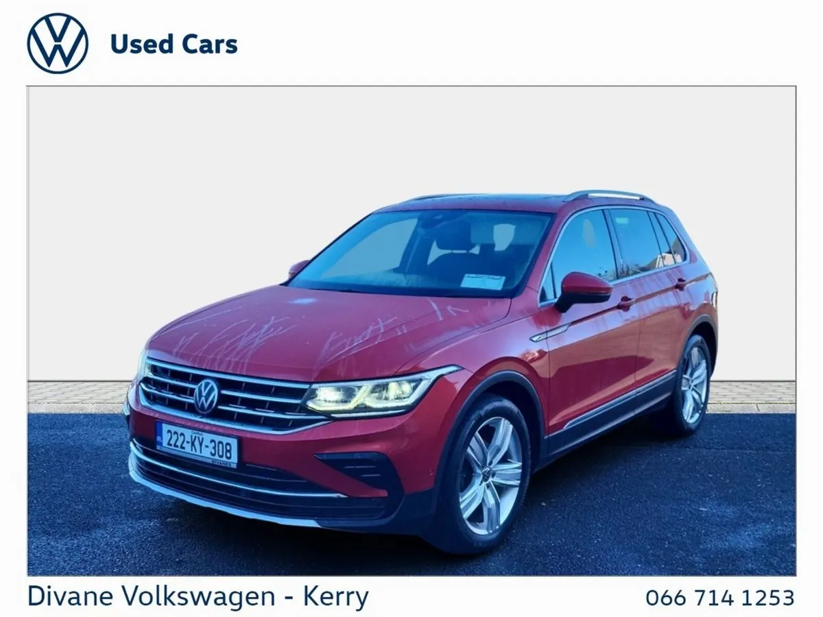 Volkswagen Tiguan SUV, Diesel, 2022, Red