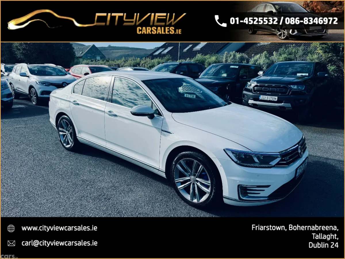 Volkswagen Passat Saloon, Petrol Plug-in Hybrid, 2017, White