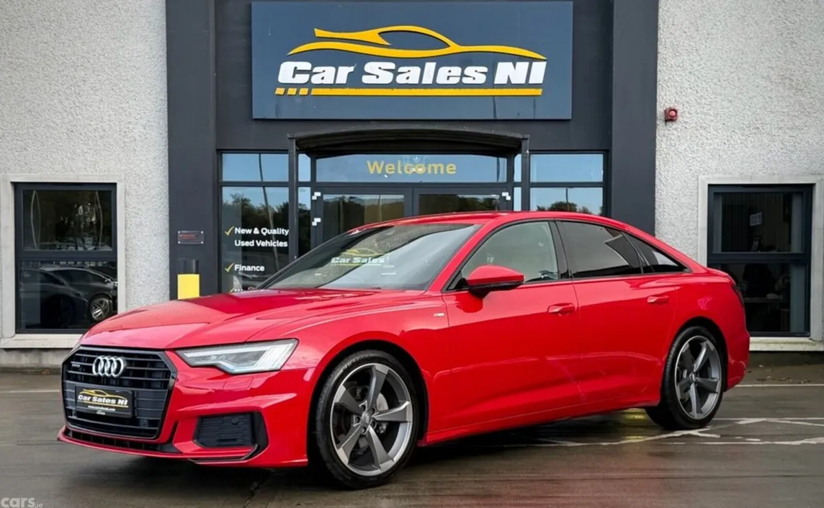 Audi A6 Saloon, Diesel Hybrid, 2022, Red