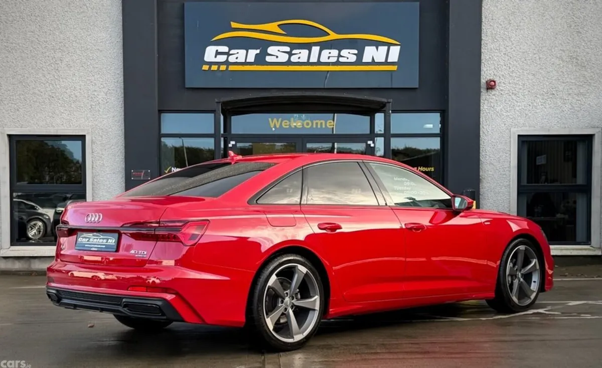 Audi A6 Saloon, Diesel Hybrid, 2022, Red