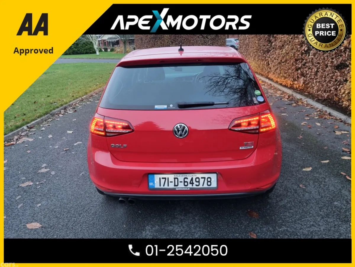 Volkswagen Golf Hatchback, Petrol, 2017, Red