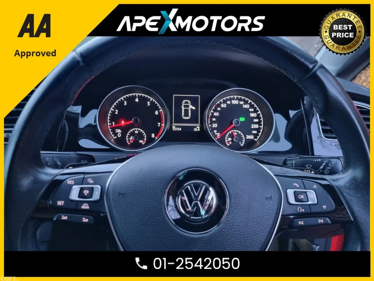 Volkswagen Golf Hatchback, Petrol, 2017, Red
