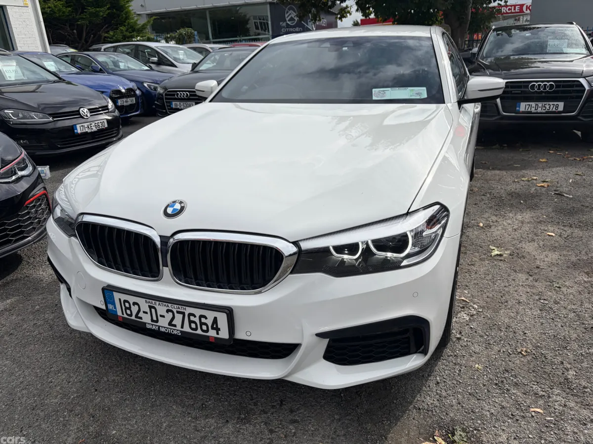 BMW 5-Series Saloon, Petrol Plug-in Hybrid, 2018, White