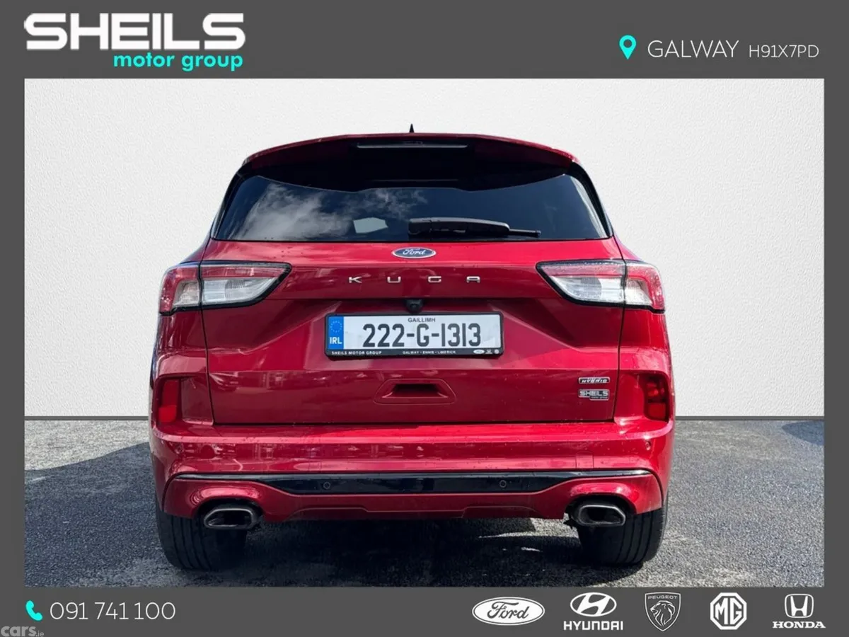 Ford Kuga SUV, Petrol Plug-in Hybrid, 2022, Red