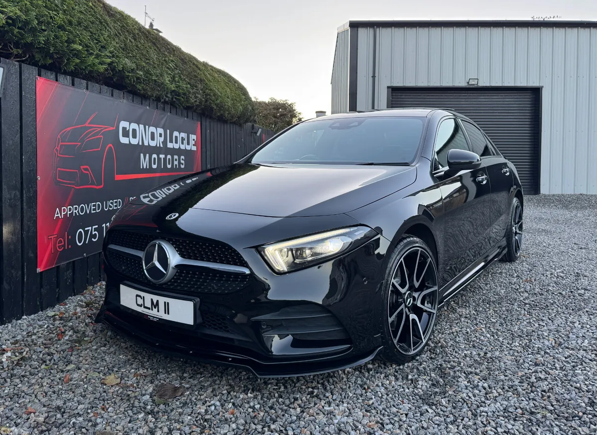 Mercedes-Benz A-Class Saloon, Petrol Hybrid, 2021, Black