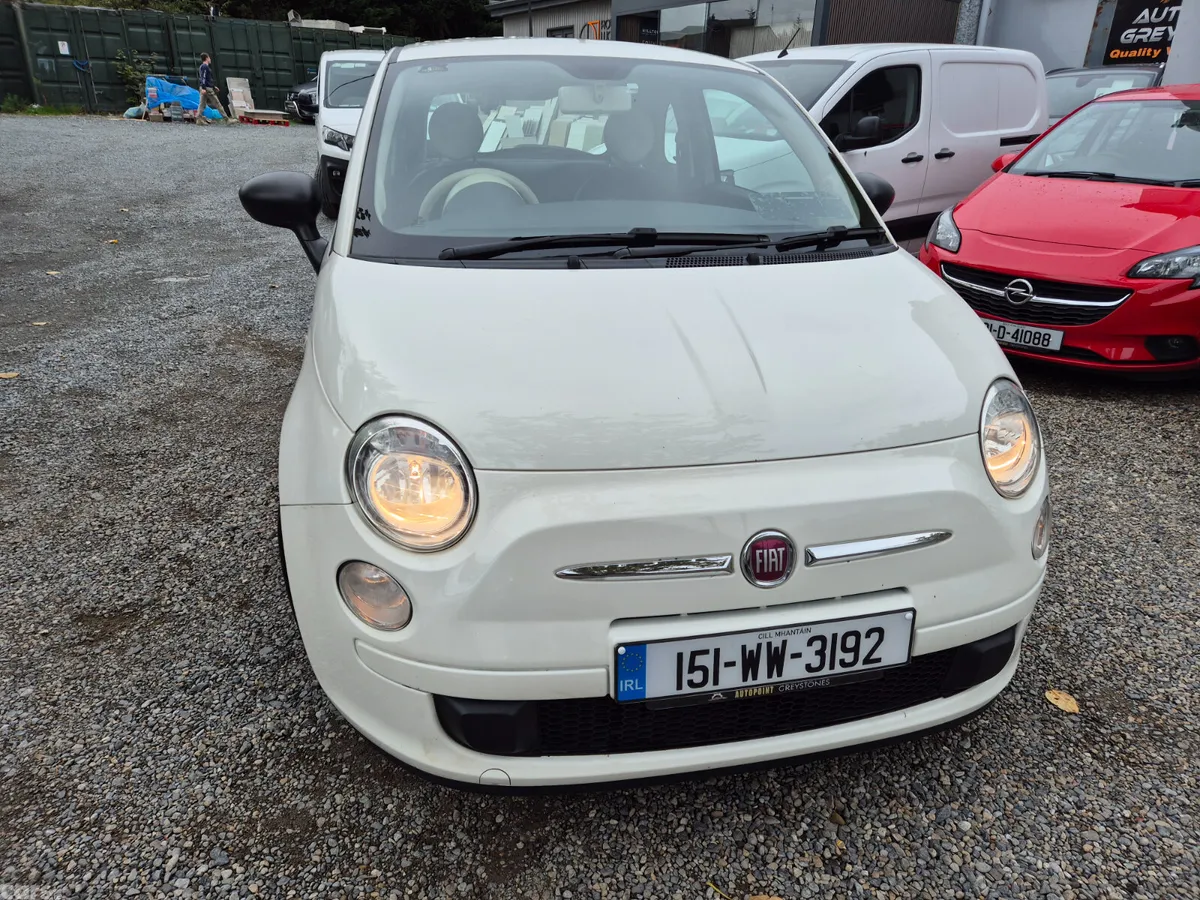 Fiat 500 Hatchback, Petrol, 2015, White