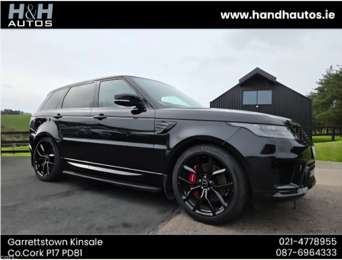 Land Rover Range Rover Sport SUV, Petrol Plug-in Hybrid, 2021, Black