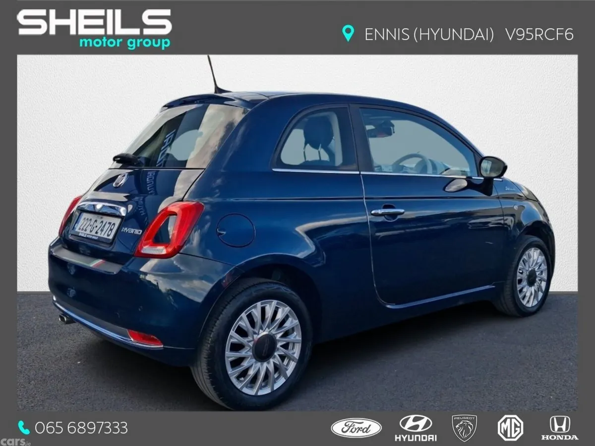 Fiat 500 Hatchback, Petrol, 2022, Blue