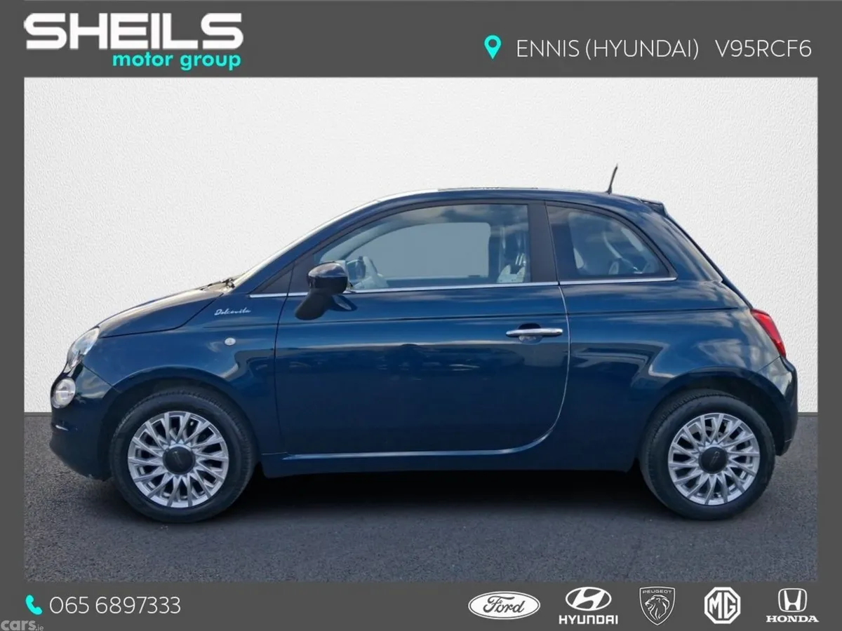Fiat 500 Hatchback, Petrol, 2022, Blue