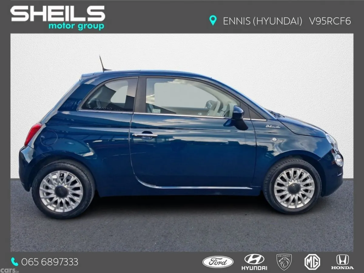 Fiat 500 Hatchback, Petrol, 2022, Blue
