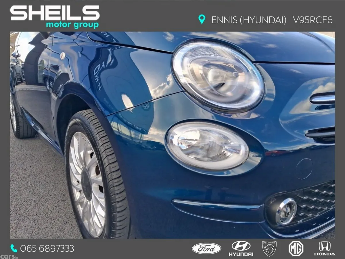Fiat 500 Hatchback, Petrol, 2022, Blue