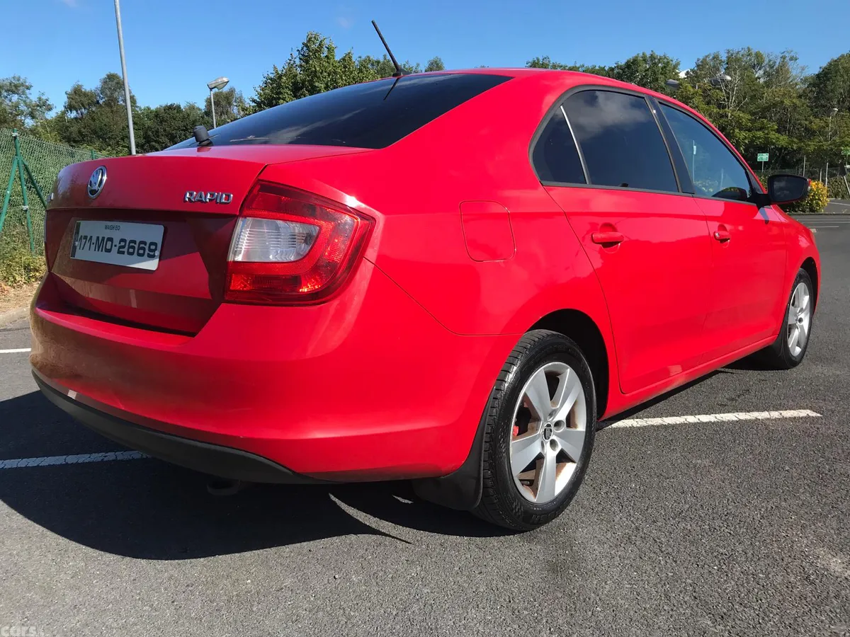 Skoda Rapid Hatchback, Diesel, 2017, Red