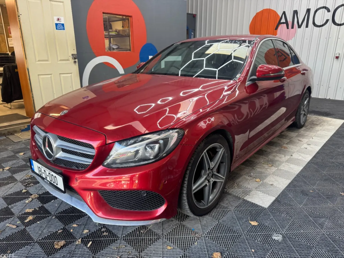 Mercedes-Benz C-Class Saloon, Petrol, 2018, Red