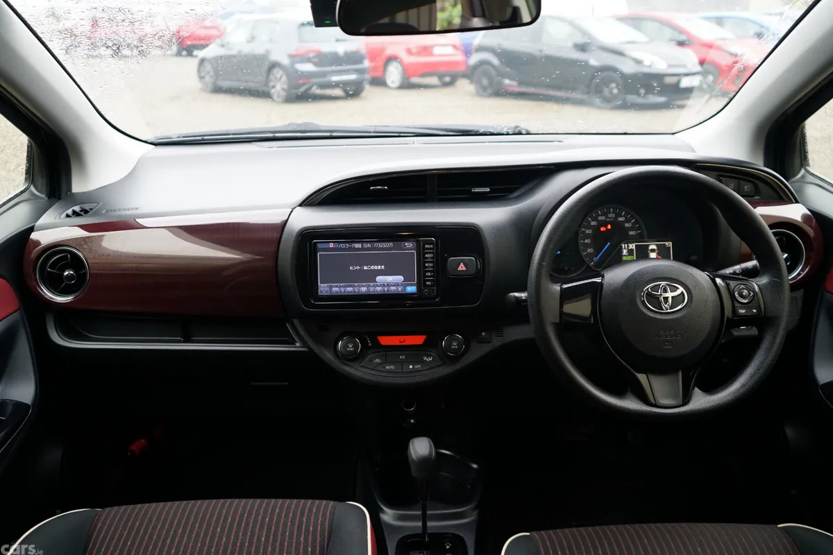 Toyota Vitz Hatchback, Petrol Hybrid, 2017, Red