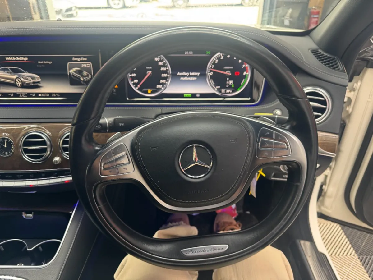 Mercedes-Benz S-Class Saloon, Petrol Hybrid, 2015, White
