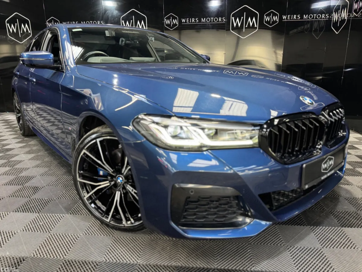BMW 5-Series Saloon, Petrol Plug-in Hybrid, 2021, Blue