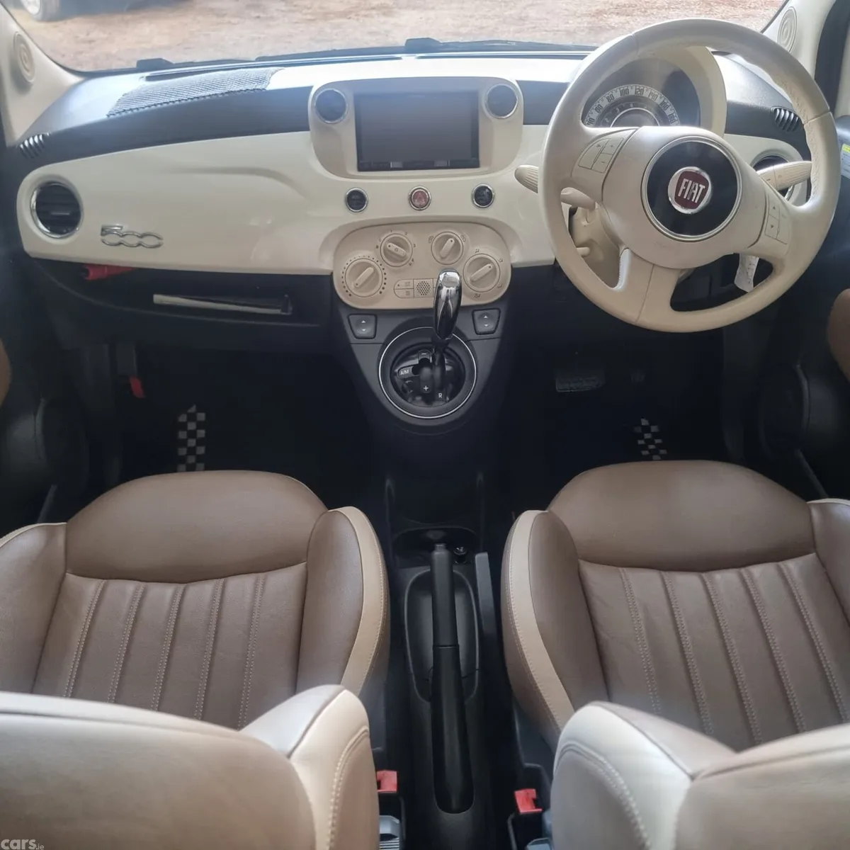 Fiat 500 Hatchback, Petrol, 2015, White