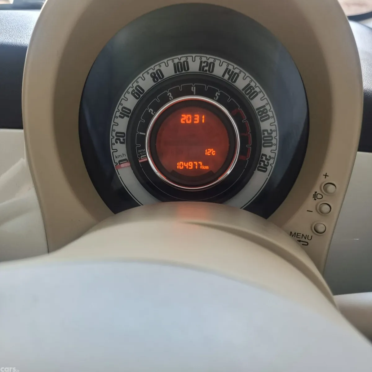 Fiat 500 Hatchback, Petrol, 2015, White