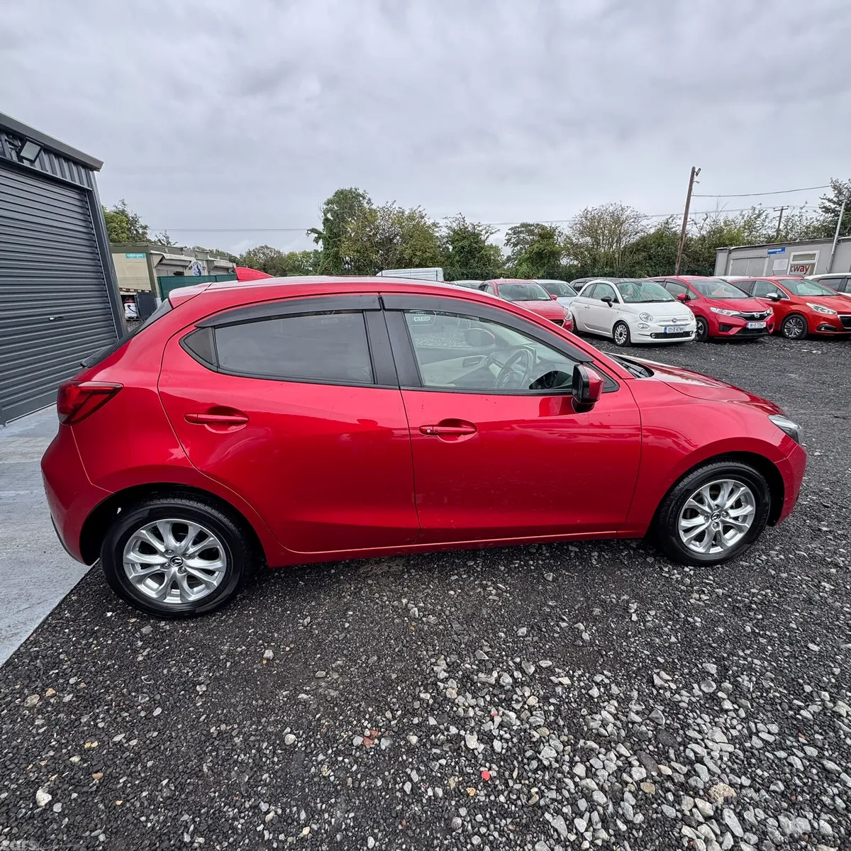 Mazda Demio Hatchback, Petrol, 2016, Red